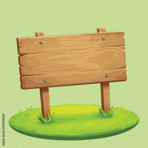Wooden sign boards. Cartoon rustic wood banners, pathfinding plank billboards, wooden signs flat vector illustrations set. Wood signs collection