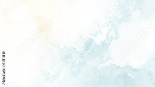 Abstract blue watercolor blot painted background. Isolated.