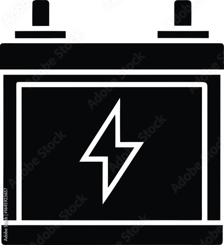 battery tester silhouette vector art illustration