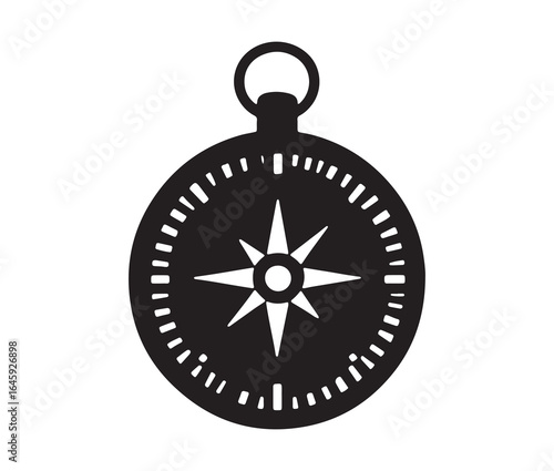 Free Download Compass silhouette icon. - GFXLoad