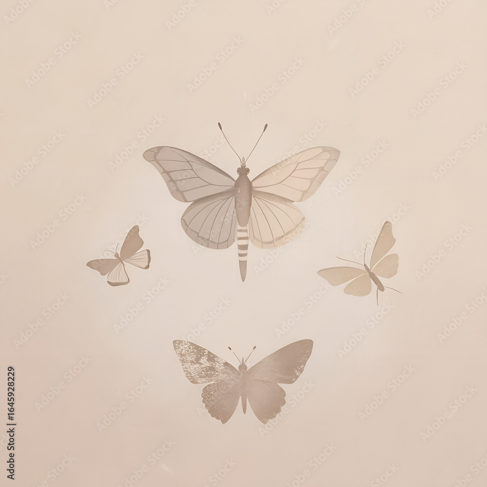 Obraz premium vector illustration of an abstract butterfly