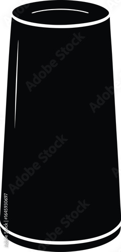 Smart air purifier silhouette vector art Illustration