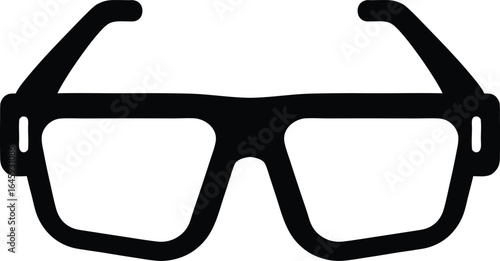 Smart glasses silhouette vector art Illustration