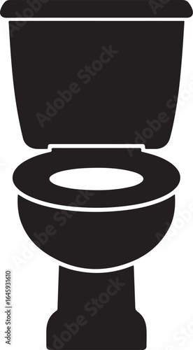 Toilet icon silhouette