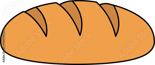 Freshly baked artisan bread loaf