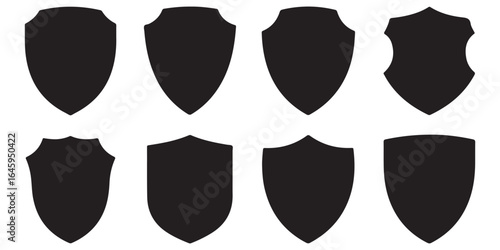 sheilds icon silhouttes	