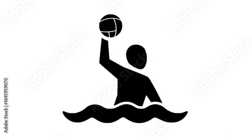 Person playing water polo 