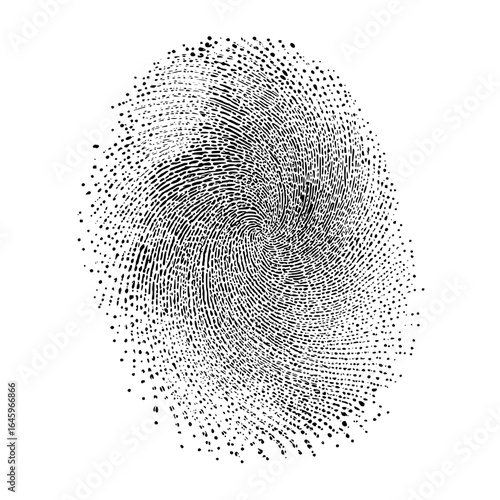 Fingerprint identification unique pattern biometric security identity crime scene investigation forensic science art