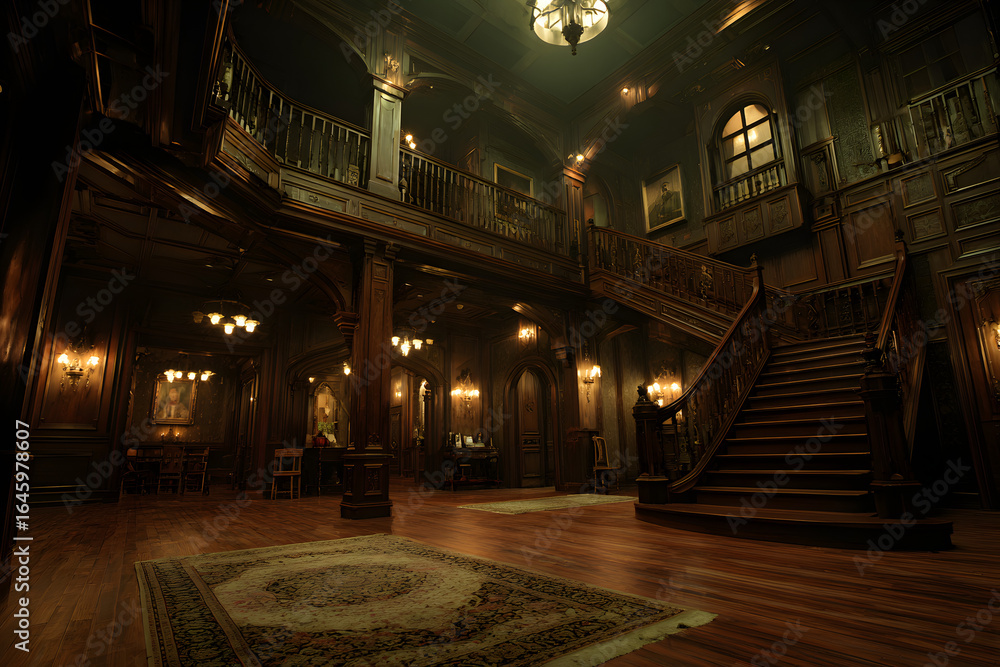 Fototapeta premium Mysterious mansion interior