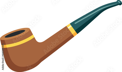 Classic tobacco pipe illustration