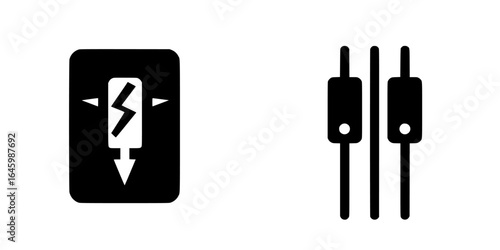 Symbols representing electrical components and controls used in various applications and industries