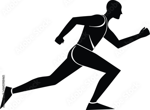 runner vector icon design  