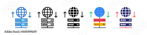 Proxy Server Multiple Style Icon Set Collection. 