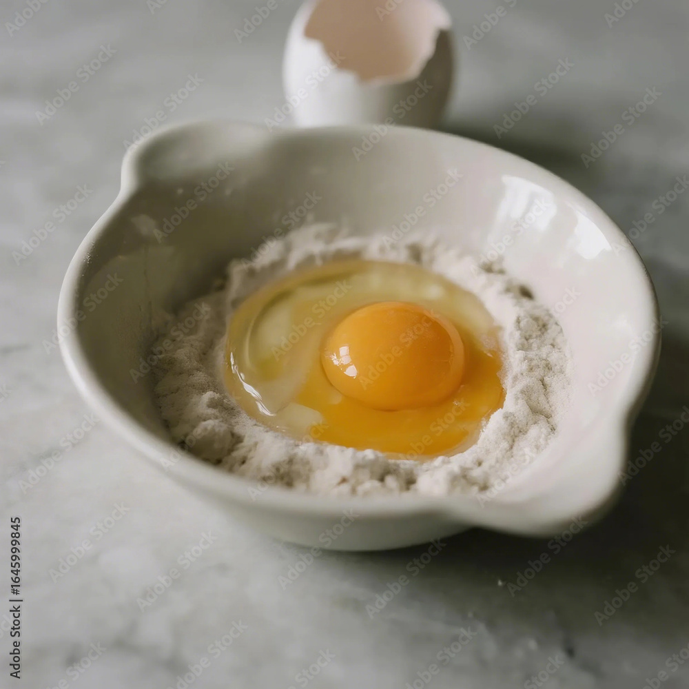broken egg in a bowl broken egg in a bowl