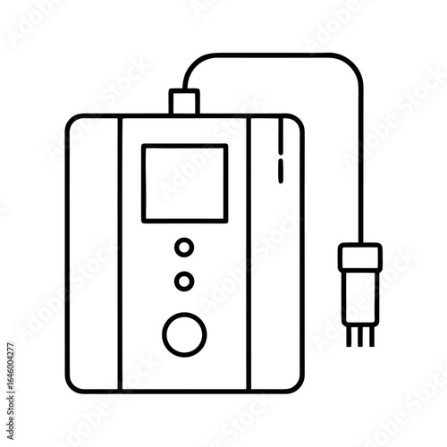 Modern smart water purifier with digital display clean and minimalist design