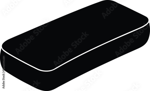 kneaded eraser silhouette vector no details mini.eps