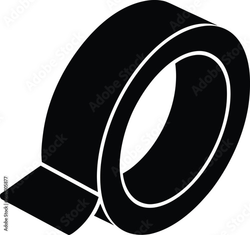 masking tape silhouette vector no details minima.eps