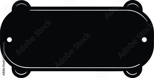 mounting board silhouette vector no details mini.eps