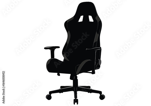 Ergonomic Black Gaming Chair Design Ideal for Long Hours of Work or Play Providing Comfort and Support
