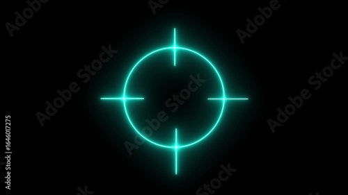 Wallpaper Mural neon target, Ficus, indicator ,. sniper gun goal target symbol icon animation. Torontodigital.ca