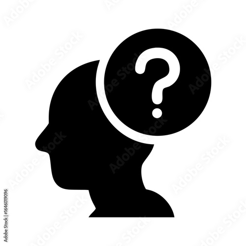 Silhouette Thinker Question Mark
