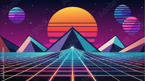 abstract background with stars
