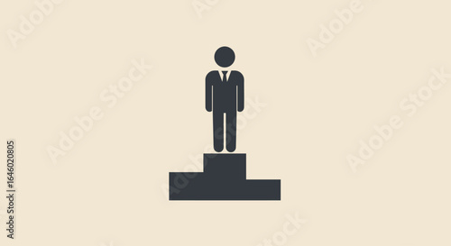 Classic bank building icon with a gold dollar coin, symbolizing finance, investment, and economic stability.