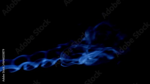 Neon Smoke Dance | Silky Vapor Light Show | Futuristic Blue Mist