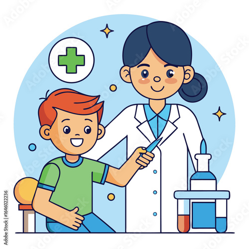 Polio Vaccination Awareness – World Polio Day Illustration