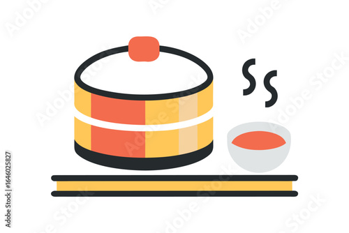 illustration of a cup of tea with a spoon