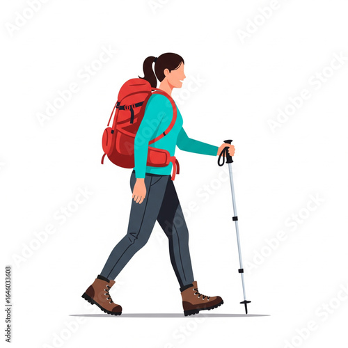 Flat 2D Vector Illustration of People Traveling and on Vacation – Scooter, Beach, Luggage, Relaxing