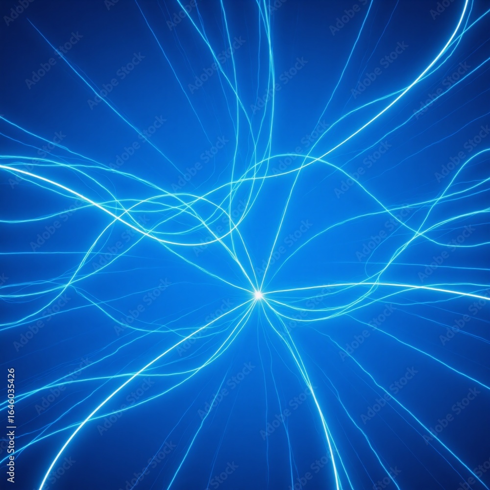 Fototapeta premium Cool Abstract wave technology background with blue light digital effect in corporate concept