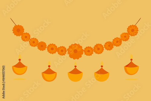 vector illustration of an orange background