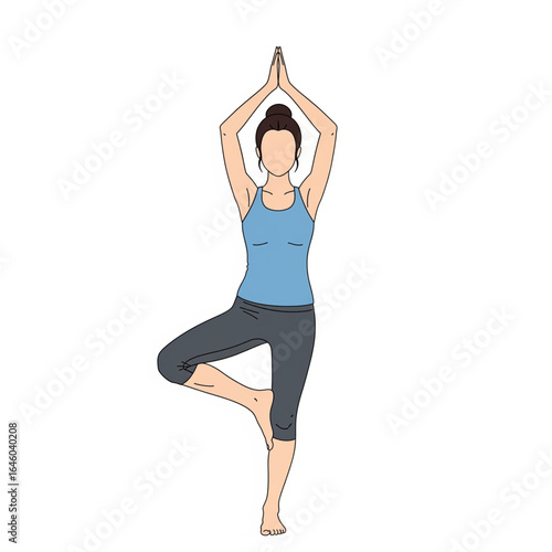 Flat 2D Vector Illustration of People Doing Fitness, Yoga, and Dance Exercises