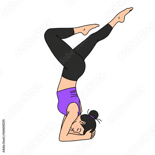 Flat 2D Vector Illustration of People Doing Fitness, Yoga, and Dance Exercises