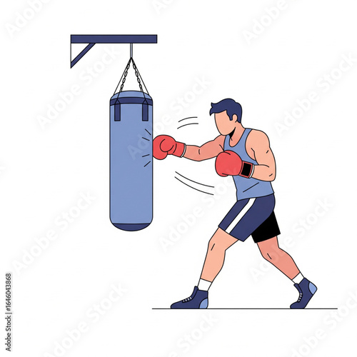 Flat 2D Vector Illustration of People Doing Fitness, Yoga, and Dance Exercises