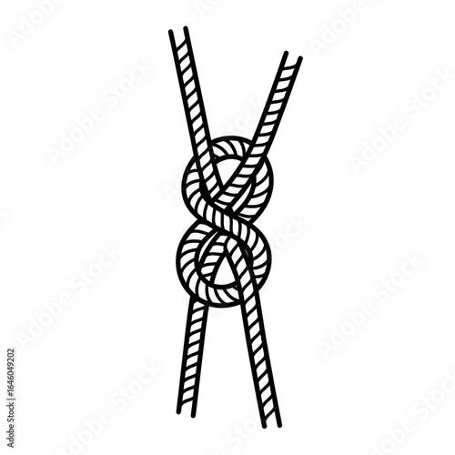 Figure Eight Knot Illustration