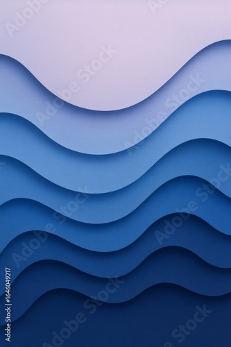 Blue waves creating a gradient from light blue to dark blue, perfect for a relaxing and elegant design