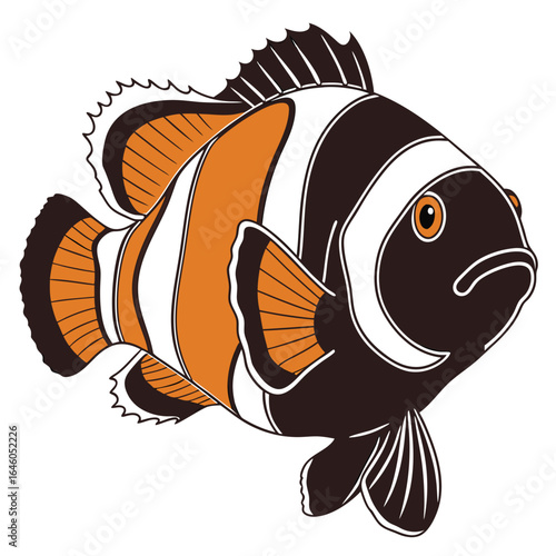 vector illustration of a fish