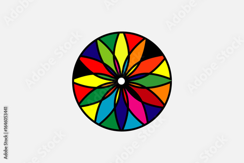 colorful darts on white