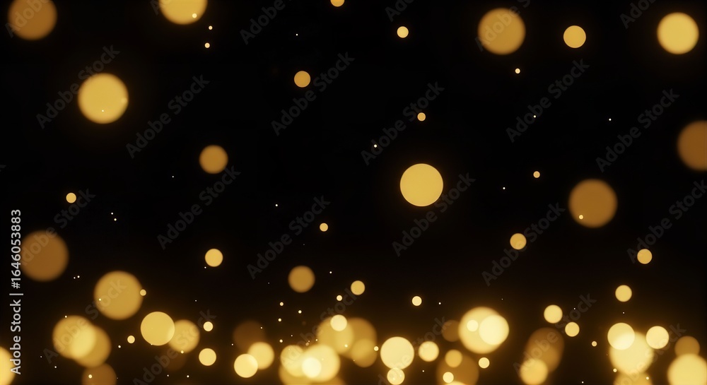Golden Luxury Bokeh Lights Background Golden Luxury Bokeh Lights Background