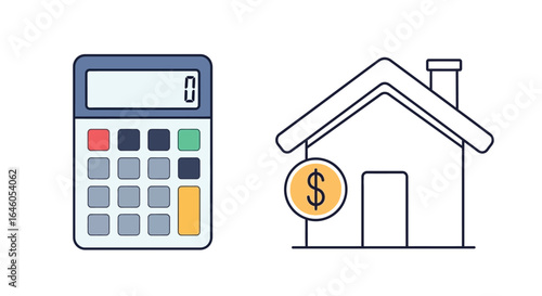 Mortgage calculator for home loan and house price
