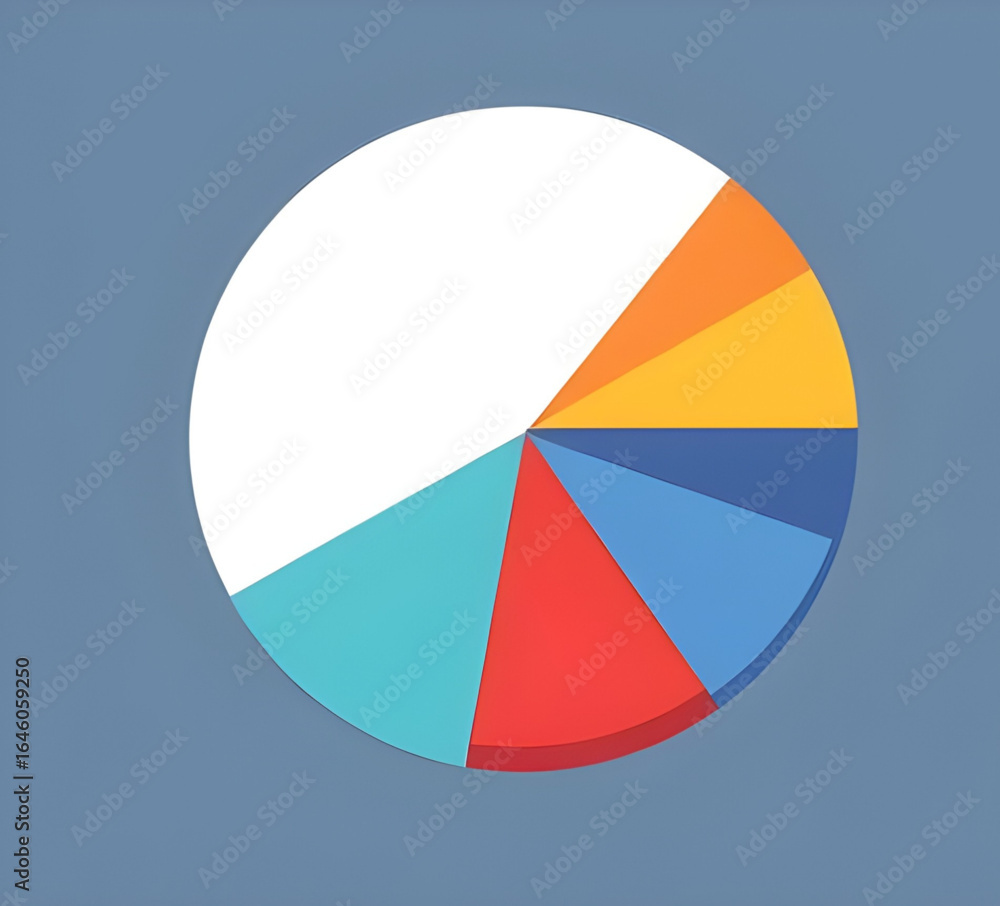 Fototapeta premium marketing pie chart, infographic design, colorful infographic, pie chart design, chart vector, pie chart icon, presentation chart, data chart, colorful business chart, statistics pie chart, pie chart 