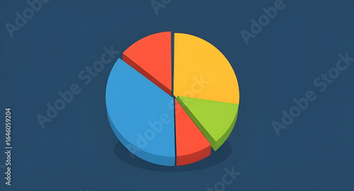 pie chart icon, presentation chart, data chart, colorful business chart, statistics pie chart, pie chart graphic, pie chart isolated, multi color pie chart, analysis chart, colorful graph, pie chart d