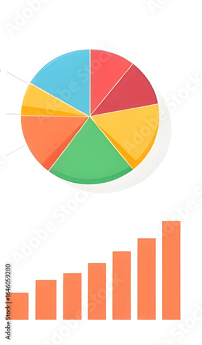 business chart, pie diagram, chart illustration, financial chart, marketing pie chart, infographic design, colorful infographic, pie chart design, chart vector, pie chart icon, presentation chart, dat