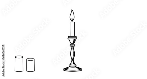candlestick vector, romantic candles, glowing candlestick, candle stand, ornate candlestick, three candles, church candlestick, traditional candlestick, luxury candle holder, lit candlestick, candlest