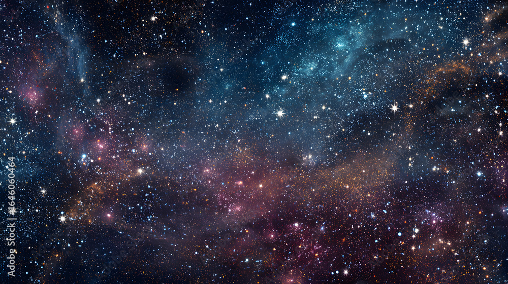 Fototapeta premium Colorful Starfield isolated on transparent background