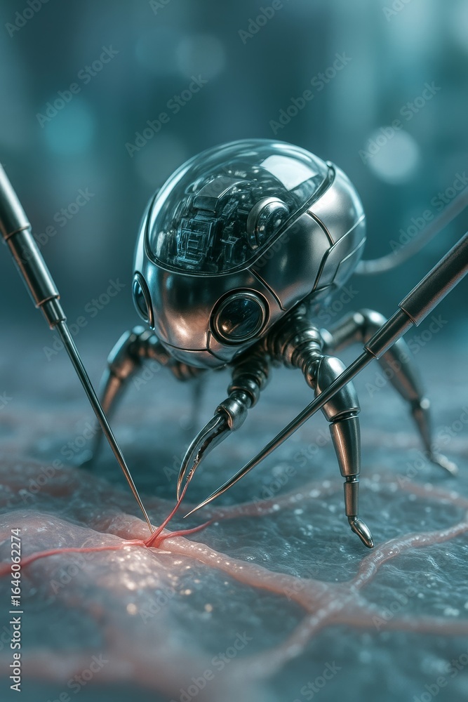 Fototapeta premium Photorealistic Medical Nanobot