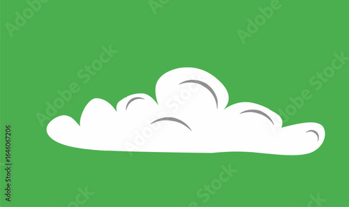 Soft fluffy cloud illustration, perfect for weather icons, backgrounds, sky scenes, and decorative design projects in a clean minimal style.