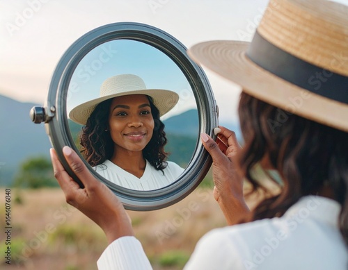 portrait of a young woman in a hat